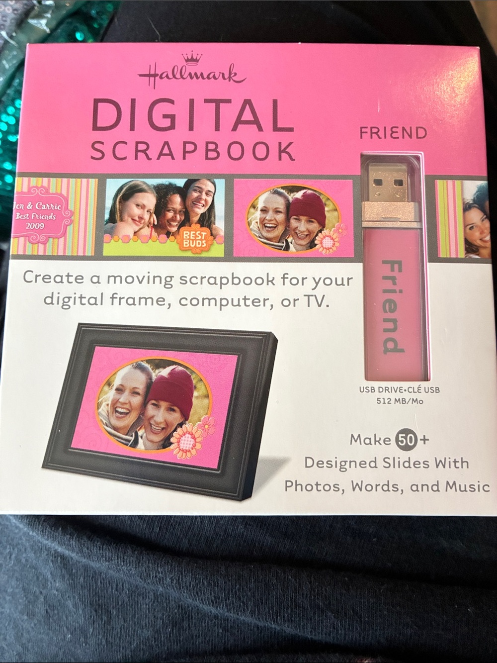Hallmark Digital Scrapbook Kit with Bright Pink USB Drive NEW/sealed